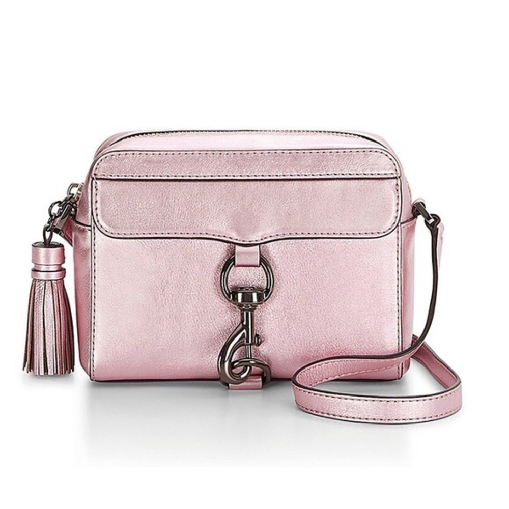 Rebecca Minkoff Crossbody MAB Camera Bag in Metallic Pink